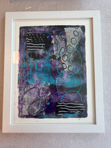 Untitled - Purple Gelli Print - Matt Wieczkowski