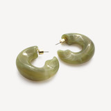 Rena Hoops Green - Hye Jane