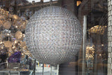 Crystal Sphere Chandelier, 2 | Window Works Series | - Geanna Merola