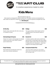 Art à la Carte Booking with deposit