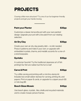 Art à la Carte Booking with deposit