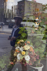 Man with Flowers | Window Works Series | - Geanna Merola