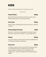 Art à la Carte Booking with deposit