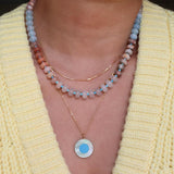 Nuetral Rainbow Beaded Necklace - Hye Jane