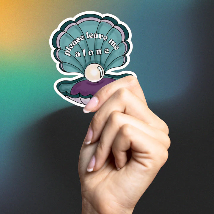 "Please leave me alone" sticker