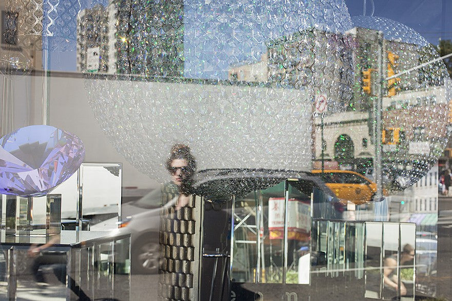Woman Walking | Window Works Series | - Geanna Merola