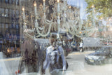 Couple Walking, Bowery | Window Works Series | - Geanna Merola
