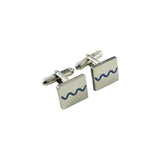 Waves Square Cufflinks by Michael Graves