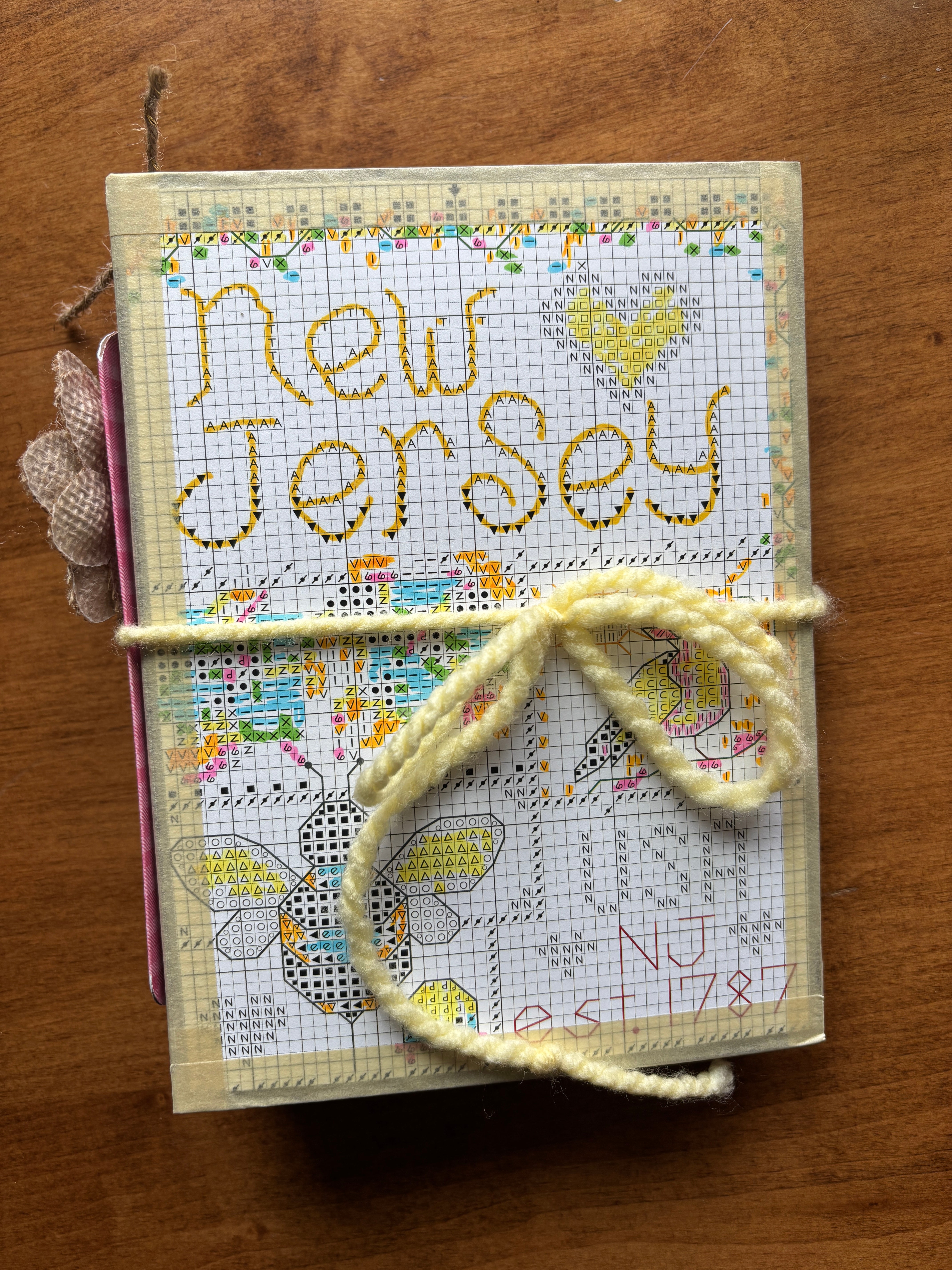 New Jersey Cross-Stitch Pattern, 5x7 journal