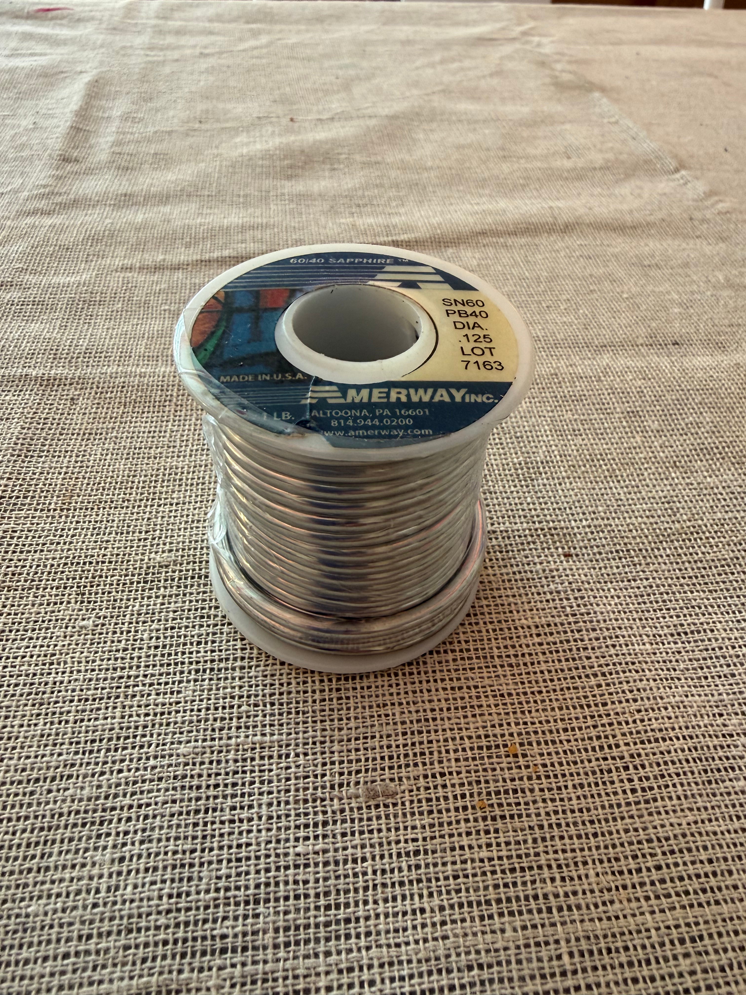 Amerway 60/40 Sapphire .125 16oz Solder Wire