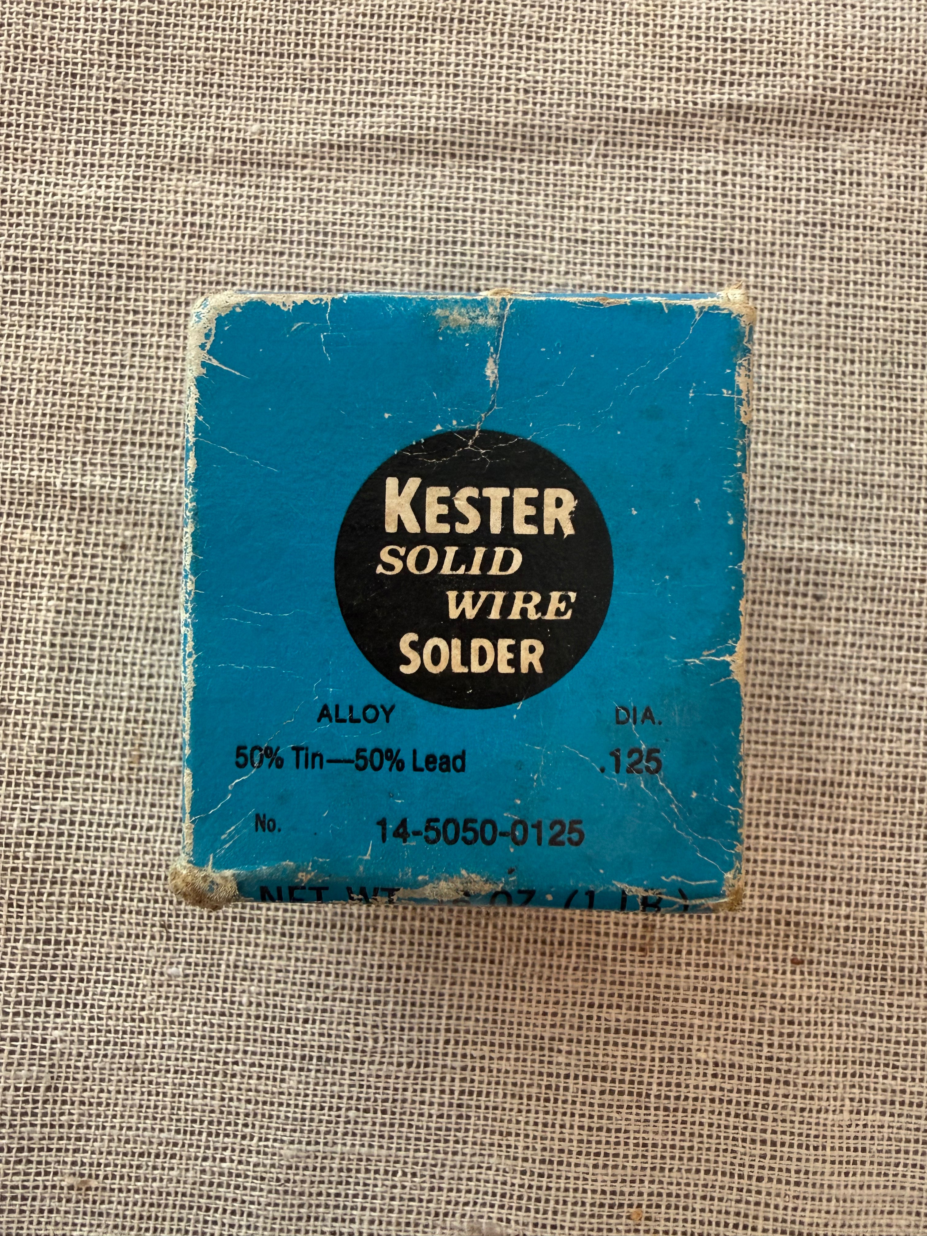Kester Solid Solder wire 50/50 .125 16oz