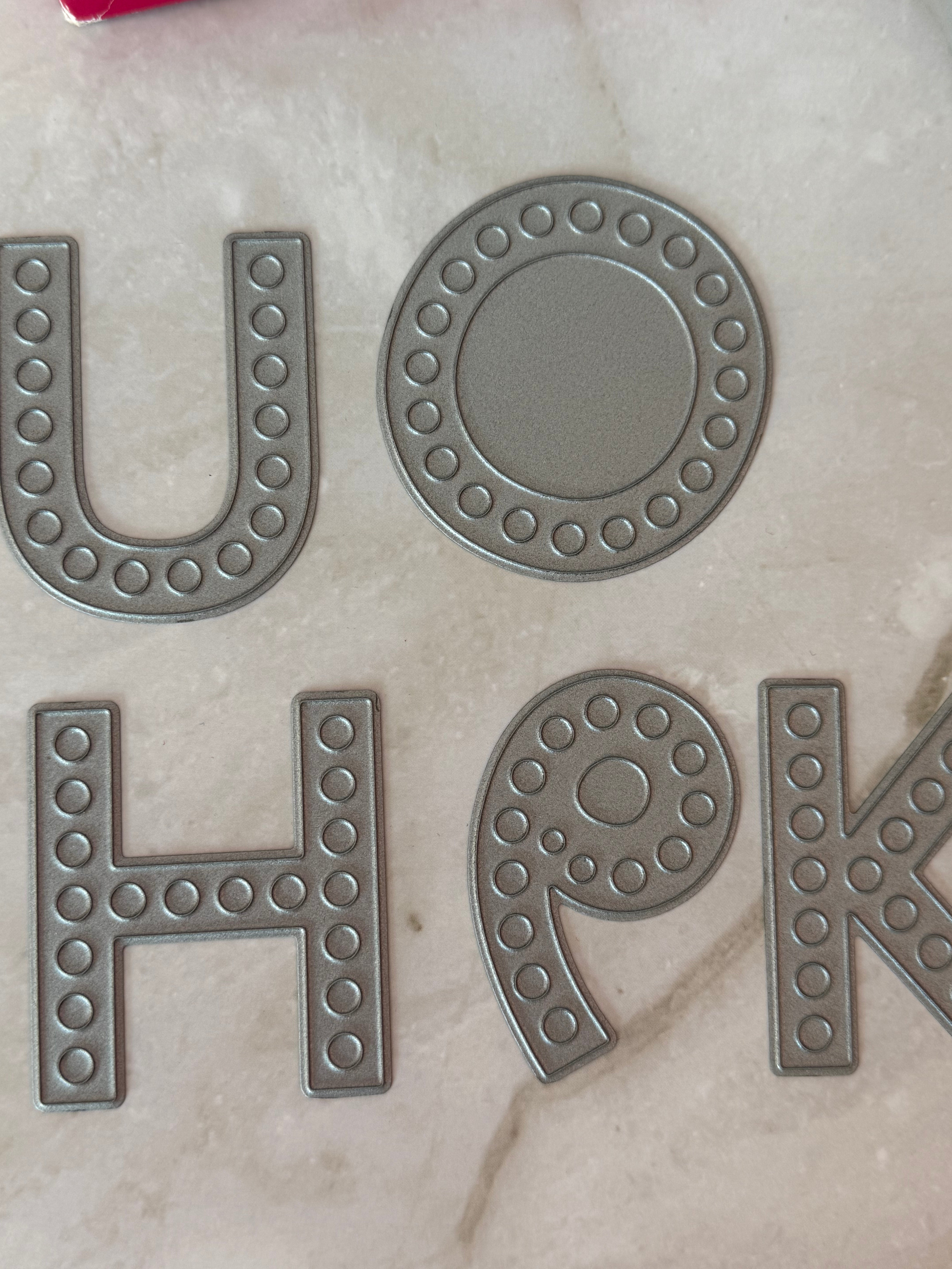 QuicKutz Spotlight Grand Alphabet Cookie Cutter Die Set