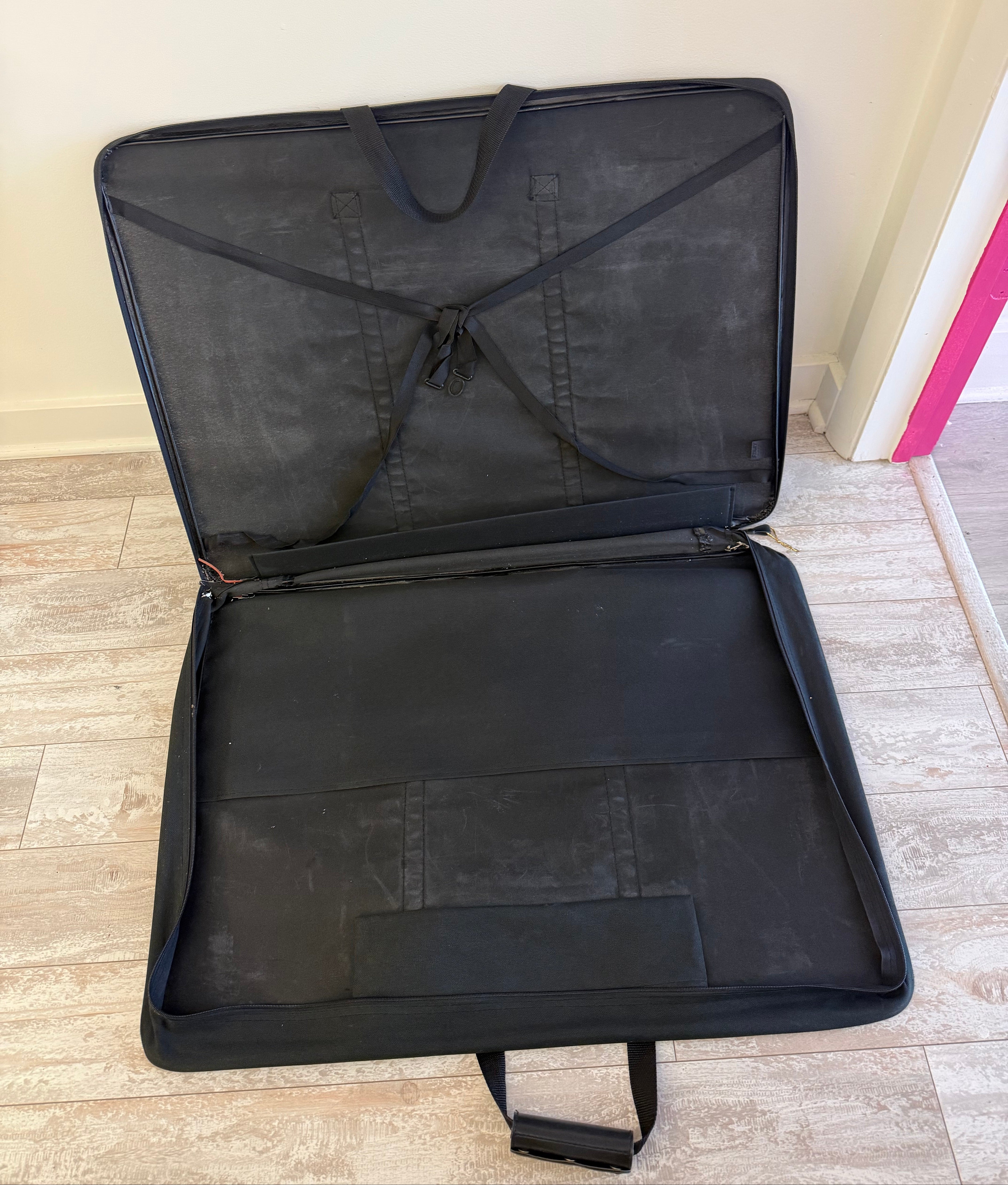 Open Large Rigid Artist Portfolio Case