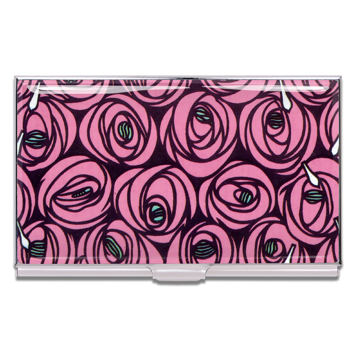 Roses Business Card Case by C.R. Mackintosh