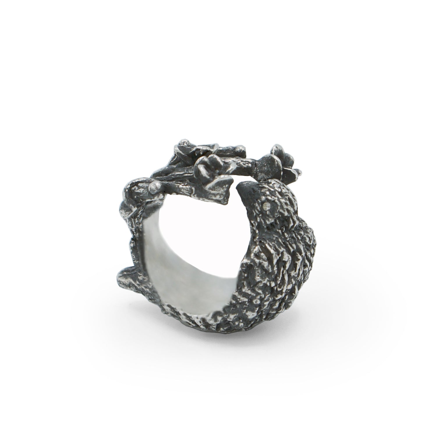 Lilies and Sparrows Ring Silver - Madeline Elizabeth