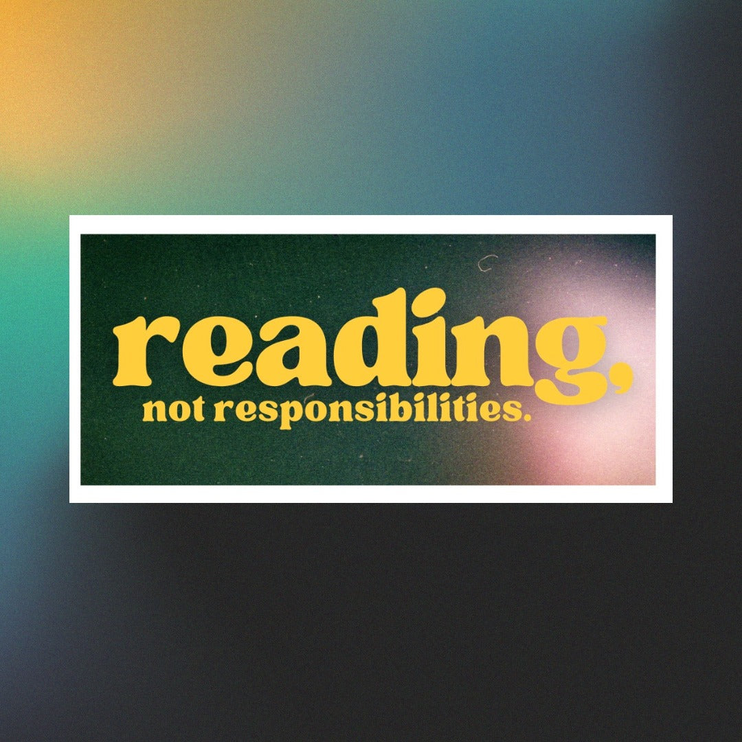 Don't Call Me I'm Reading - Sticker