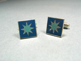 "Star" Enamel Cufflinks by Michael Graves