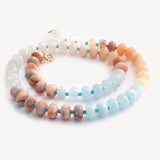 Nuetral Rainbow Beaded Necklace - Hye Jane